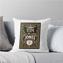 Tom Jones - Henry Fielding Book Cover Art Throw Pillow