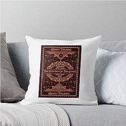 The History of Tom Jones - Henry Fielding Book Cover Art Throw Pillow