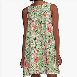 Ornamental Pattern A-Line Dress by Tom Jones