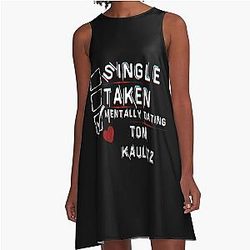 Mentally Dating Tom Kaulitz A line Dress