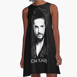 Tom Kaulitz Tokyo Hotel – Design Black A-Line Dress