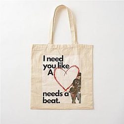 I Need You Like A Heart Needs - TOM KAULITZ Cotton Tote Bag