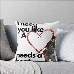 I Need You Like a Heart Needs a Beat - Tom Kaulitz Throw Pillow