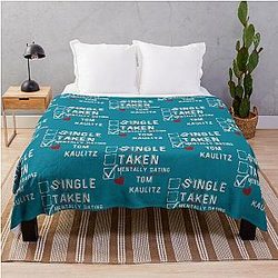 Mentally Dating Tom Kaulitz Throw Blanket