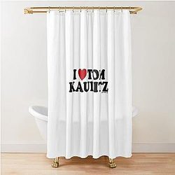 I love Tom Kaulitz Design Shower Curtain