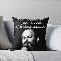 Tom Segura Tired Of Being Alive Throw Pillow
