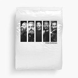 Birthday Gift for You Duvet Cover by Tom Segura Black and White Idol
