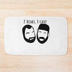 For Men and Women 2 Bears 1 Cave Tom Segura Bert Kreischer Premium Awesome Bathroom Mat