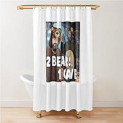 Birthday Gift Tom Segura 2 Bears Cave Retro Wave Shower Curtain