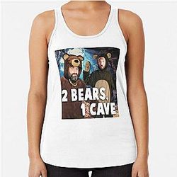 Birthday Gift Tom Segura 2 Bears 1 Cave Retro Wave Racerback Tank Top