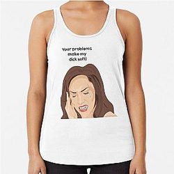 Music Retro Tank Top your problems make my dick soft love you fans racerback