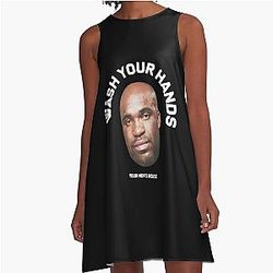 My Favorite People Wash Your Hands Tom Segura Funny A-Line Dress Gift