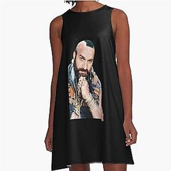 Music Vintage Tom Segura Fan Art Gift Music Fans A-Line Dress