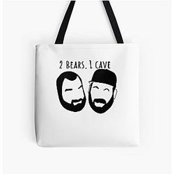 For Men and Women 2 Bears 1 Cave Tom Segura Bert Kreischer Premium Awesome Music Fan All Over Print Tote Bag