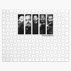 Birthday Gift for Tom Segura Black and White Jigsaw Puzzle