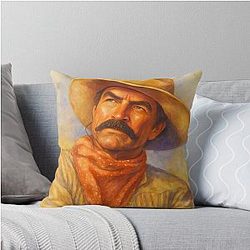 Westen Actor Tom Selleck Throw Pillow