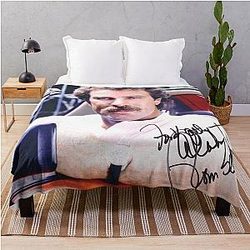 Tom Selleck Autograph Throw Blanket