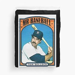 Tom Selleck Mr Baseball Duvet Cover