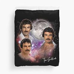 Tom Selleck 80s Aesthetic Design Duvet Cover