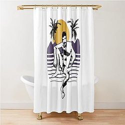 Tom Selleck Funny Shower Curtain