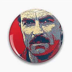 Tom Selleck Funny Pin