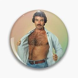 Sexy Tom Selleck Pin