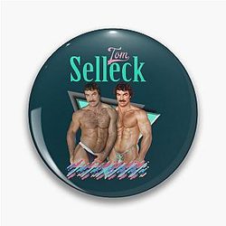Tom Selleck Pin