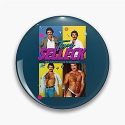 Vintage Tom Selleck Pin