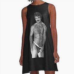 Classic Tom Selleck A-Line Dress