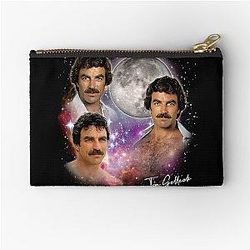 Tom Selleck Original Fan Art 80s Aesthetic Zipper Pouch