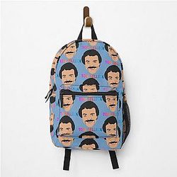 Tom Selleck illustration back pack