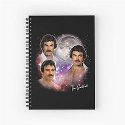 Tom Selleck 80s Aesthetic Design Spiral Notebook