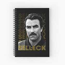 Actor Tom Selleck Vintage Design For Fans Magnum PI Retro 80s TV Icon Spiral Notebook