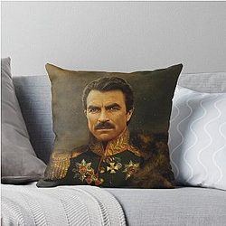 Tom Selleck Throw Pillow