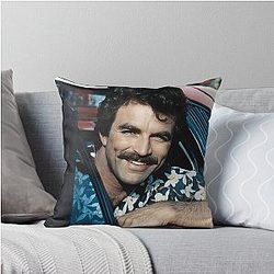 Tom Selleck Throw Pillow