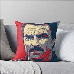 Tom Selleck Throw Pillow