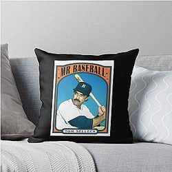 Tom Selleck Mr Baseball Throw Pillow