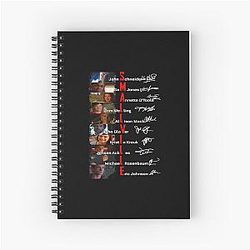 Smallville Cast Signed Gift Tee For Tom Welling Kristin Kreuk Allison Mack Spiral Notebook