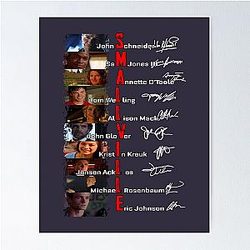 Smallville cast signed fan poster featuring Tom Welling, Kristin Kreuk and Allison Mack