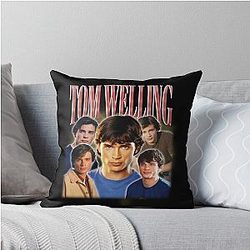 Tom Welling Vintage Throw Pillow