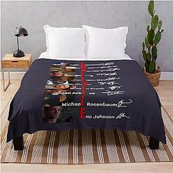 Smallville cast signed fan Tom Welling, Kristin Kreuk, Allison Mack for Trending Throw Blanket