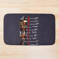 Smallville Cast Signed Fan with Tom Welling Kristin Kreuk Allison Mack Trending Bath Mat