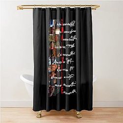 Smallville Cast Signed Gift for Tom Welling and Kristin Kreuk and Allison Mack Shower Curtain