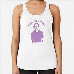 Tom Welling Clark Kent Racerback Tank Top