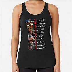 Smallville Cast Signed Fan Tom Welling Allison Mack Trending Racerback Tank Top