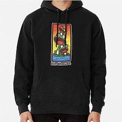 Vintage Birdhouse Tony Hawk Bird House Hook Up Skate Brand Cartoon Hoodie