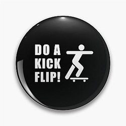 Do a kickflip skateboard by Eric koston Tony Hawk Proskater Black text pin