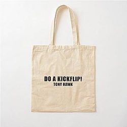 Do a Kickflip - Tony Hawk White Cotton Tote Bag