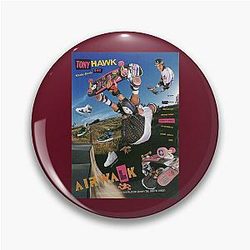 Tony Hawk Skateboard Pin