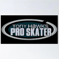 Tony Hawk's Pro Skater 1 Logo Poster